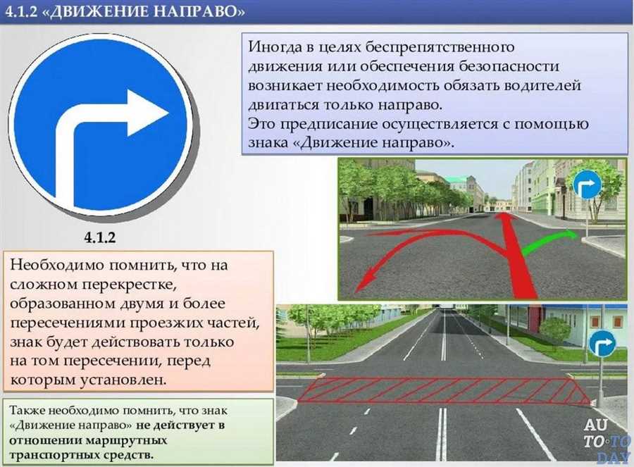 Как и когда использовать знак предписывающий движение прямо, чтобы соблюдать правила дорожного движения